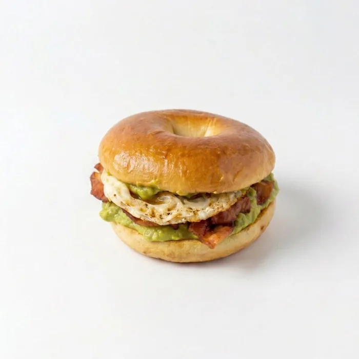 Breakfast bagel — after