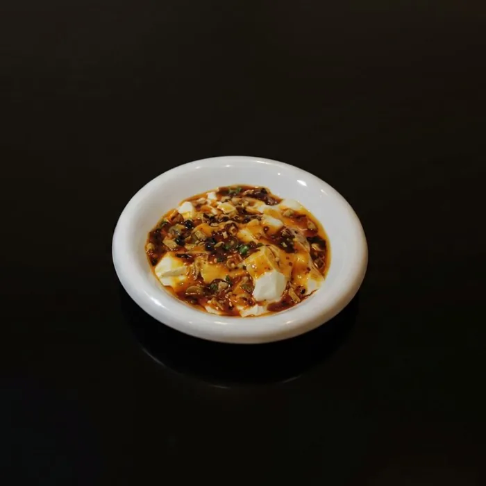 Mapo tofu — before