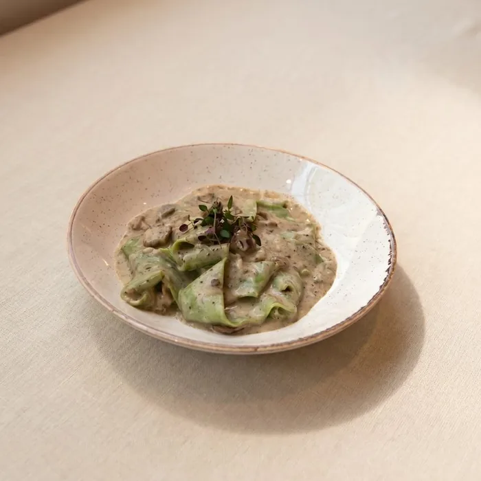 Mushroom paccheri — after